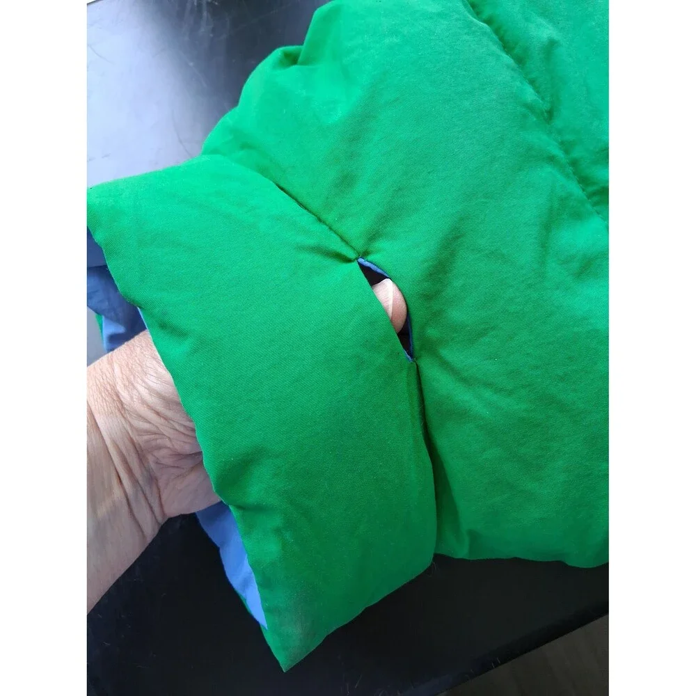 Dog Puffer Jacket Oodles Green Quilted Bubble Hem Small